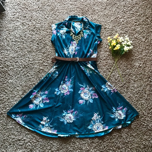 J. Crew Dresses & Skirts - J.Crew floral detailed fit and flare midi dress